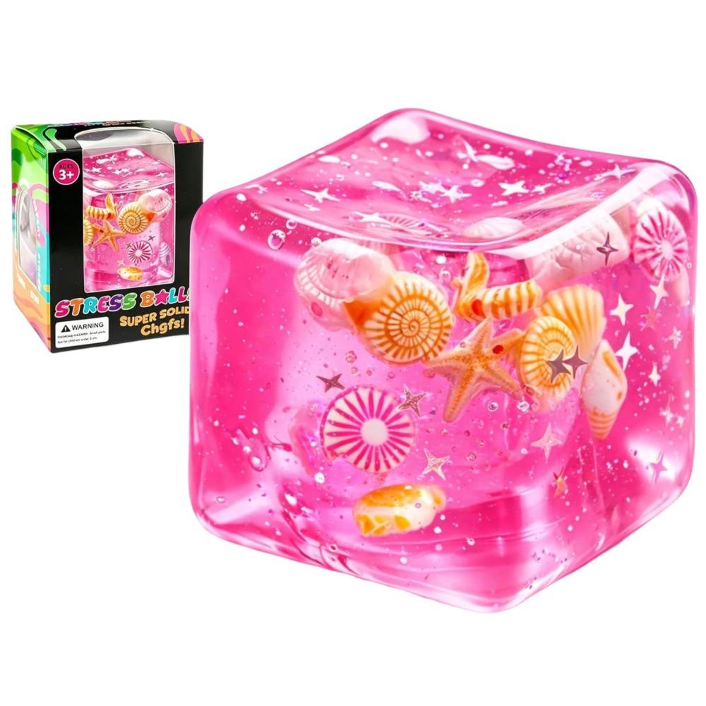 Cartoon Design Ocean Sensory Fidget Toy Star Shell Blue Pinch Cube Gift Stress Balls  Wedding Party