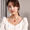 Pendant Luxurious Heart Titanium Steel Necklace Contemporary Key Heart Style Collarbone Chain For Unisex
