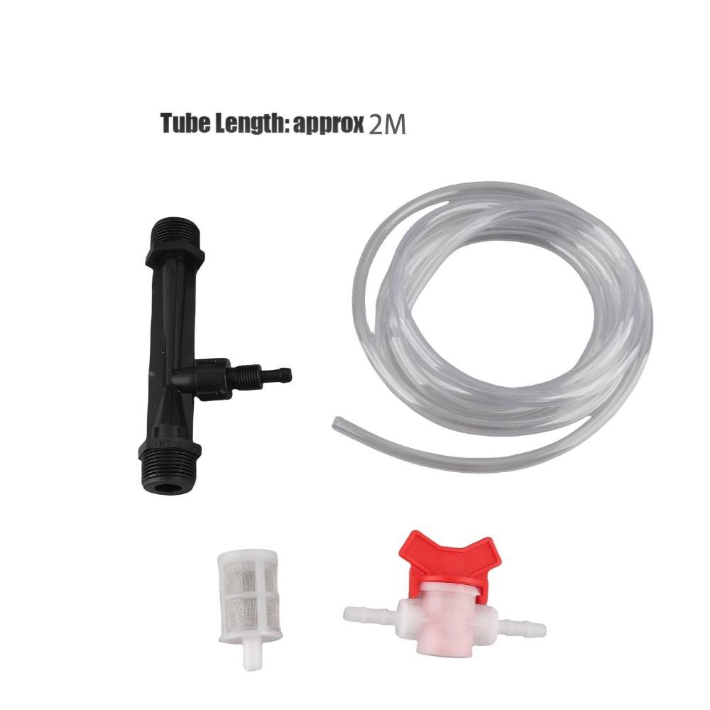 2 Sets G3/4 Thread Fertilizer Injector Easy To Install 2 Meters Venturi Fertilizer Injector Kit with Switch with Filter