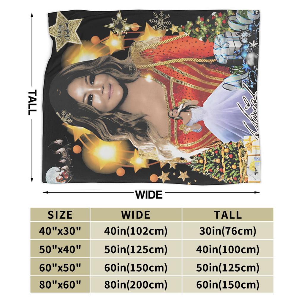 Mariah Carey All I Want For Christmas Is You Plüschdecken Studenten Flanell Bettwäsche Decken Outdoor Warm Weich Tagesdecke Geschenk