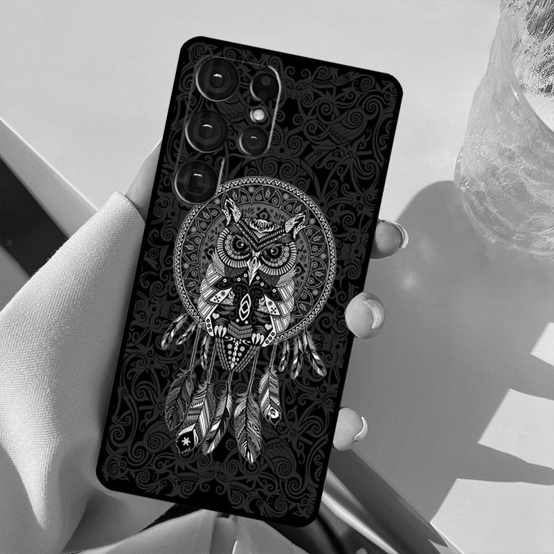 Dream Catcher Feather Wolf For Samsung Galaxy S23 S22 Ultra S21 S20 FE S8 S9 S10 Note 10 Plus Note 20 Ultra Phone Case