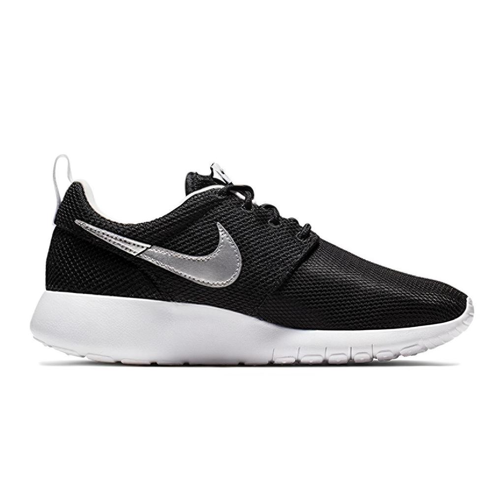 Nike Roshe One Black Metallic Silver GS 599728-021