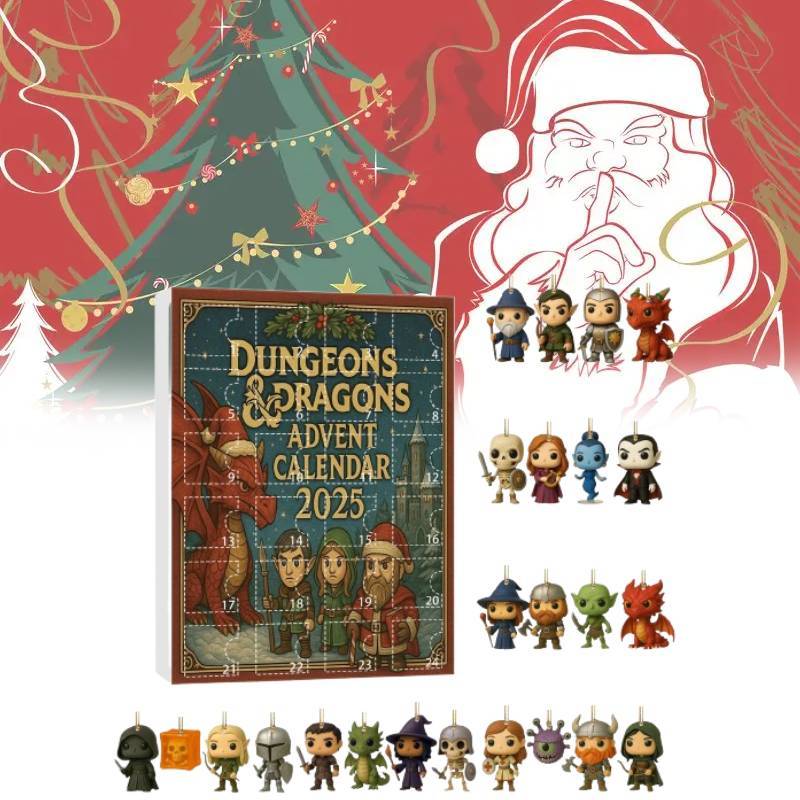 Dungeons Advent Calendar With Acrylic Decorations For Christmas Gift Exchange