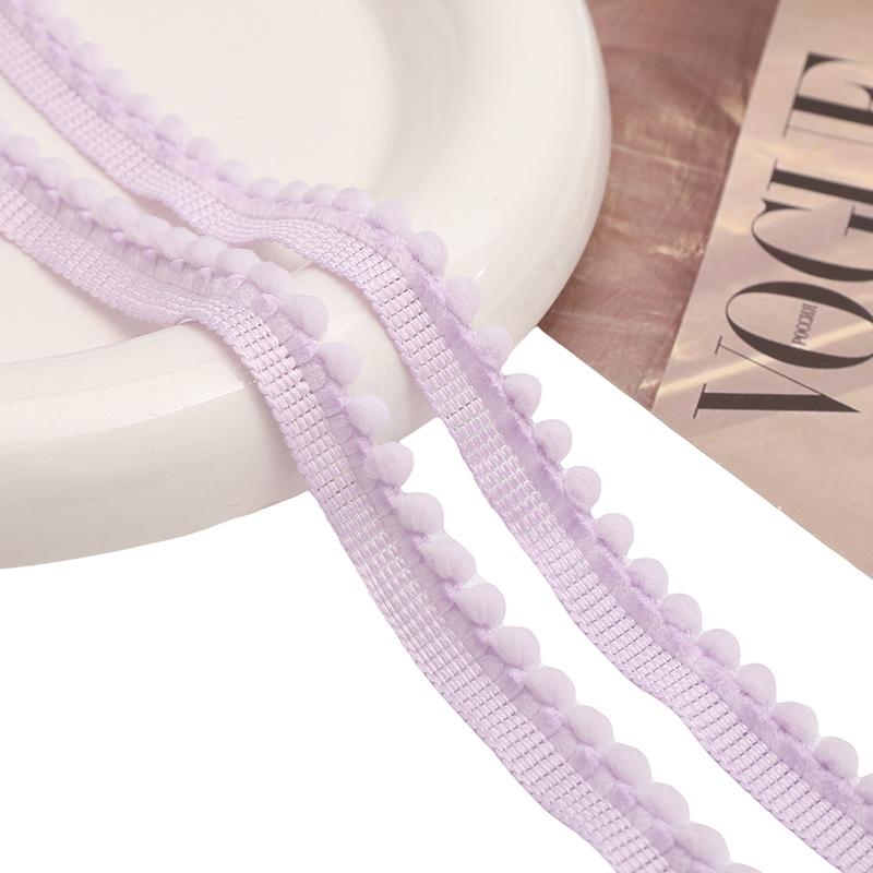 5Meters Colorful Mini Pom Pom Ball Lace Ribbon Trim DIY Sewing Fringe Pompom Lace For Clothes Pillow Curtain Home Decor Supplies