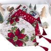 180X34CM Christmas Series Printing Table Runner Mat for Home Party Decoration