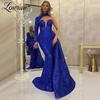 Women's clothing autumn new dress temperament banquet performance long fishtail thin evening dress