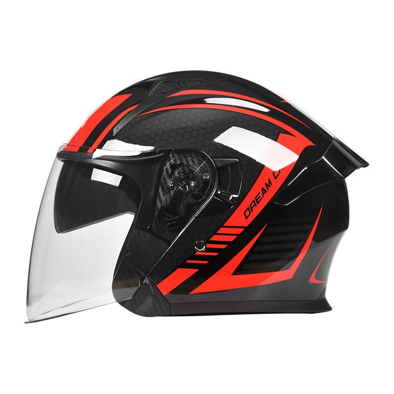 AD 3/4 Motorcycle Helmet Men Women 3C Certified Universal Season Half Electric Scooter
