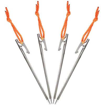 Soomloom Pegs Made of Titanium with Fixed Rope for Tents