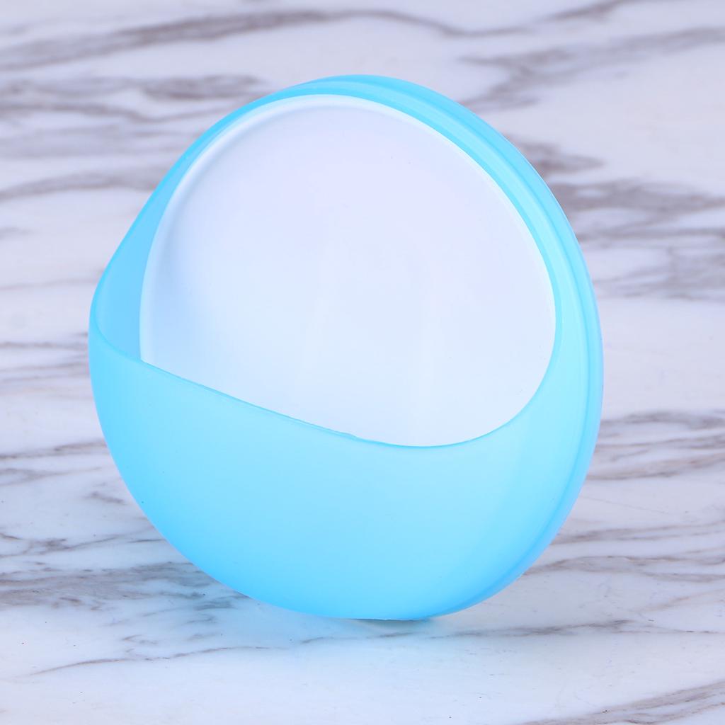 Plastic Soap Suction Cup Wall Mounted Bathroom Blue Plastic Soap Holder Suction Cup Kitchen Shower Drain Box ABS Storage