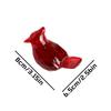Durable Acrylic Christmas Red Bird Model Ornaments Hanging Pendant For Christmas Tree Wedding Holiday Home Party