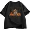 Fall Season Tshirt Autumn Pumpkin Retro Fall Vibes T Shirt Fall Girl Pumpkin Printed Tshirt Causal Cotton Short Sleeve Tees