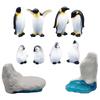Lurrose Set of 10 Miniature Penguin Figurines, Durable Resin, Perfect for Micro Landscapes, Home Decor, and More