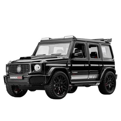 Escala 1/22 Metal Fundición a Presión Brabus G800 Coches de Juguete Modelos Neumáticos de Goma Vehículos SUV Juguetes 6 Puertas Abiertas Colección Todoterreno Modelo Regalos para Niños