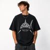 Shark Graphic T-Shirt Fierce Predator Ocean Design Unisex Casual Tee