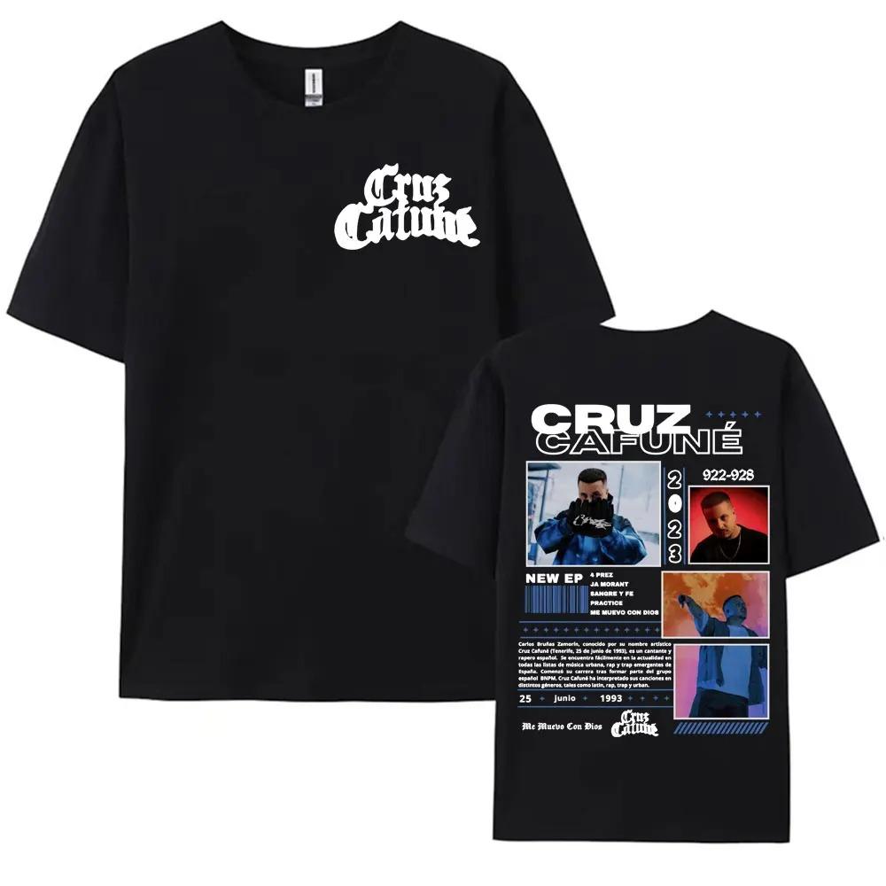 25 Summer Women T-shirt Hip Hop Street Cruzzi Print Top Oversized Y2k Short Sleeve Cruz Cafuné World Tour Streetwear Clothes Top