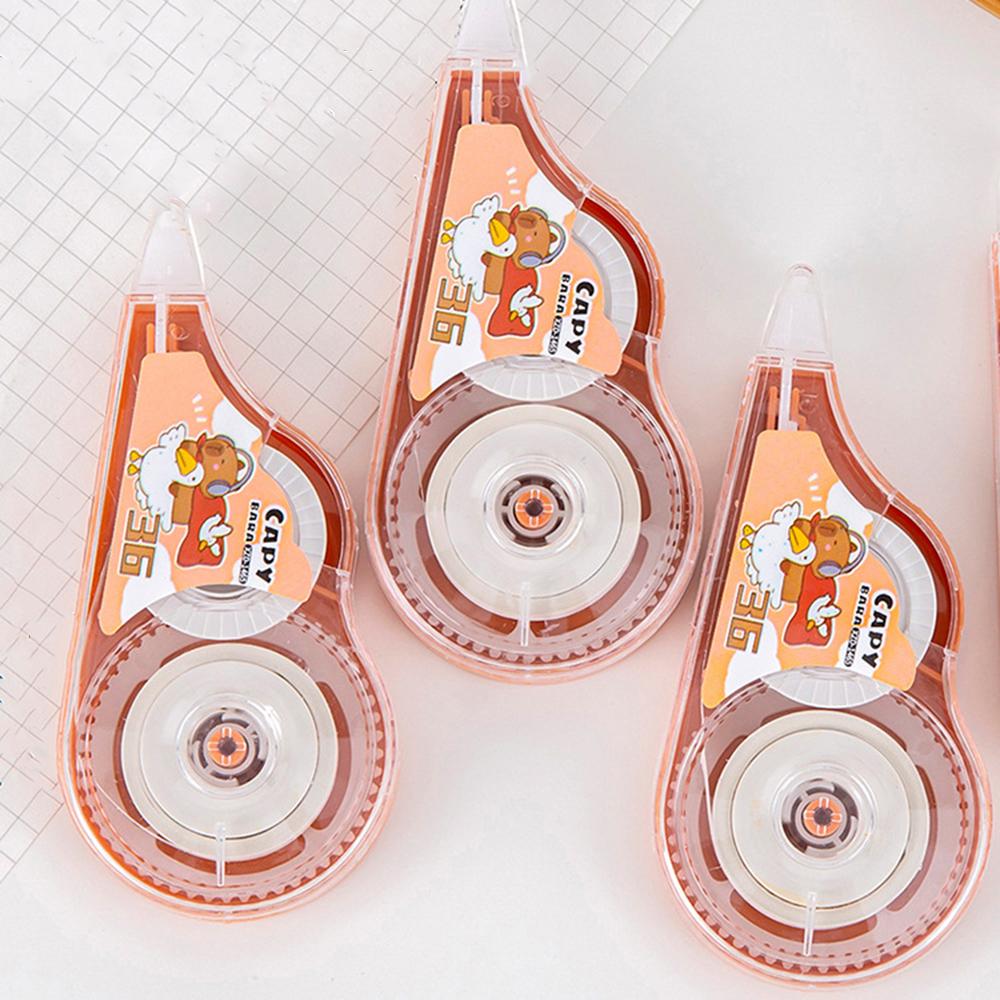 1 Piece Mini Cartoon Capybara Large Capacity Correction Tape Tools School Office Corrector Stationery Supplies
