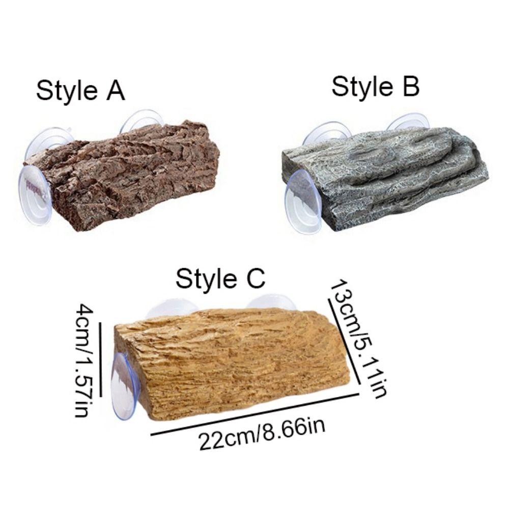 Simulation Rock Turtle Drying Platform Suction Cup Tortoise Climbing Platform For Aquarium