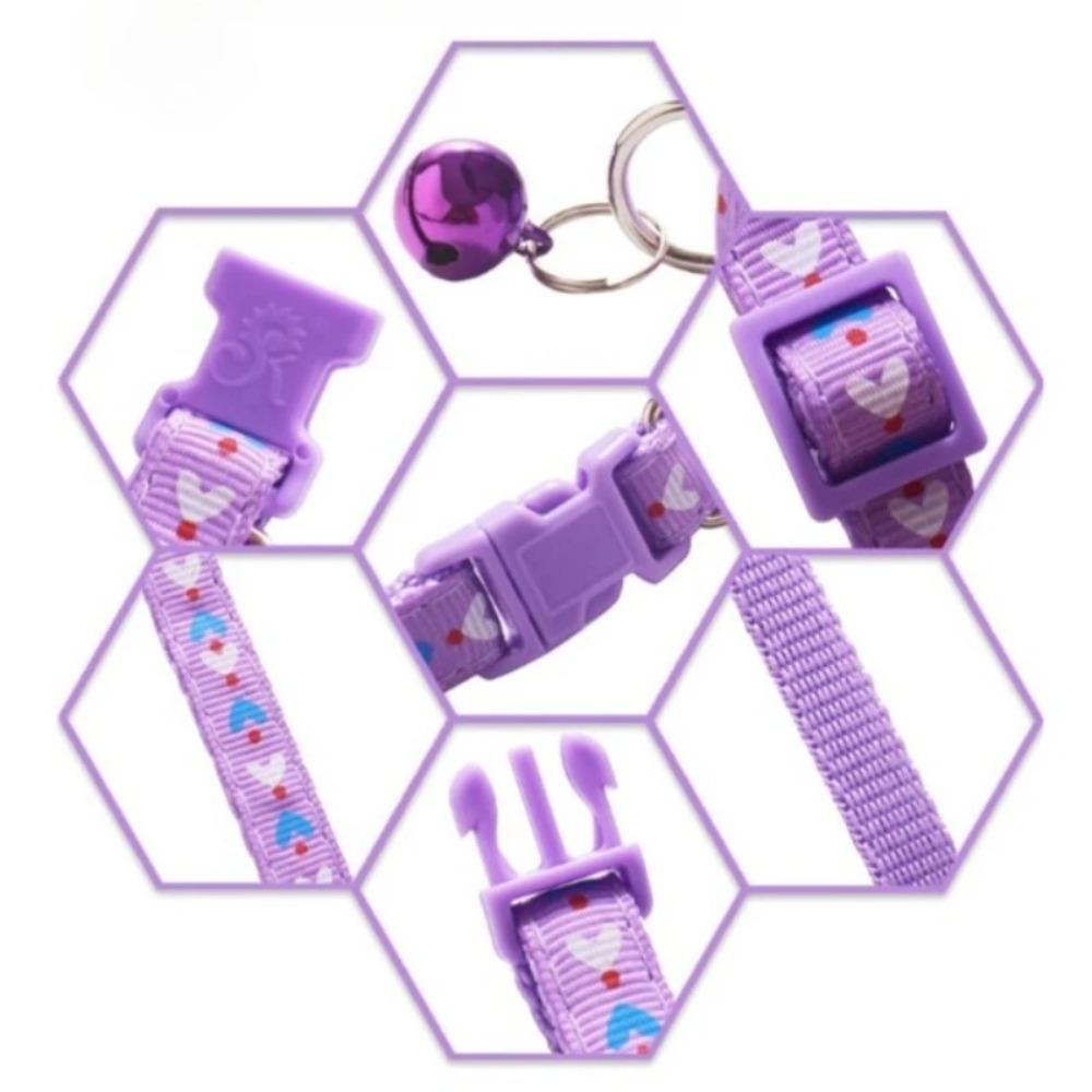 Pet Bell Collar Cat Collar Dog Collar Breakaway Safety Buckle Heart Arrow Design for Small Dogs & Cats Cute Kitten Puppy Gift
