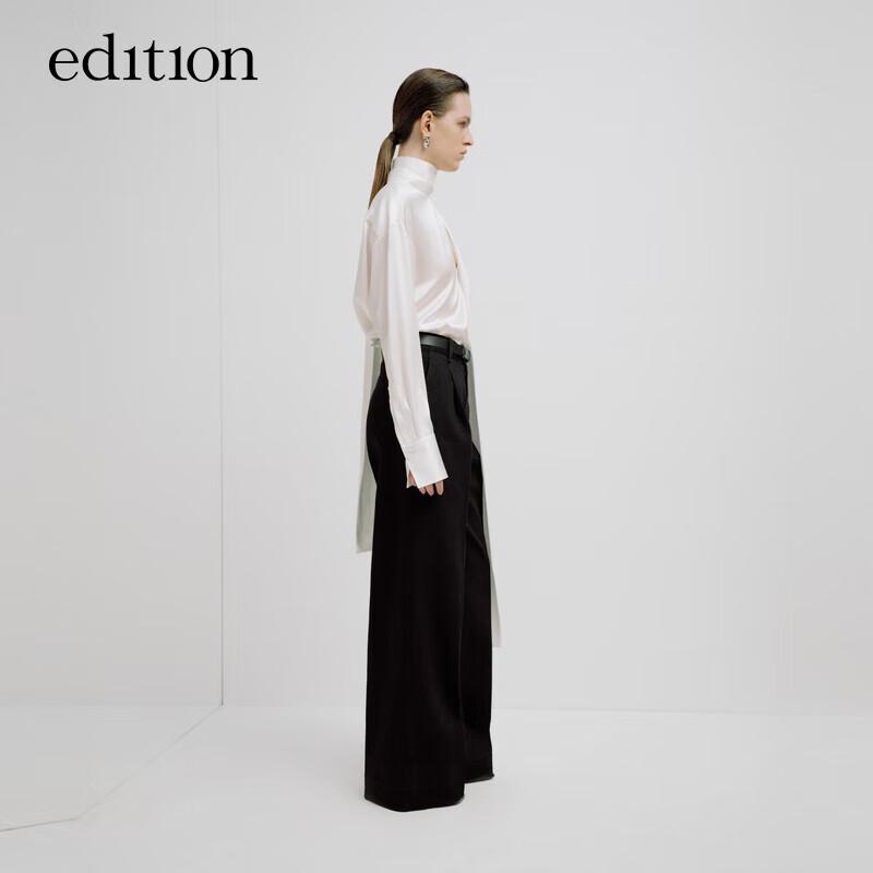 

Edition Women s French Bow Collar Silk Blend Blouse M 165