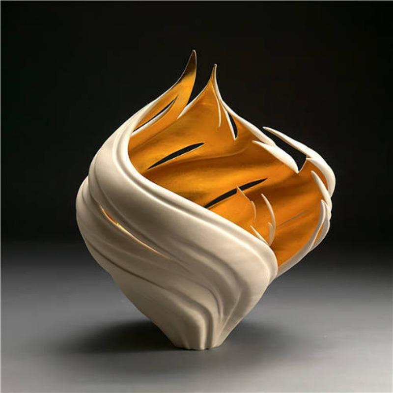 Moderne, einfache, leichte, luxuriöse dekorative Malerei, dreidimensionale Goldfolie, rahmenlose Malerei, Wohnzimmer, Hotel, Hintergrund, Wand, dekorative Malerei