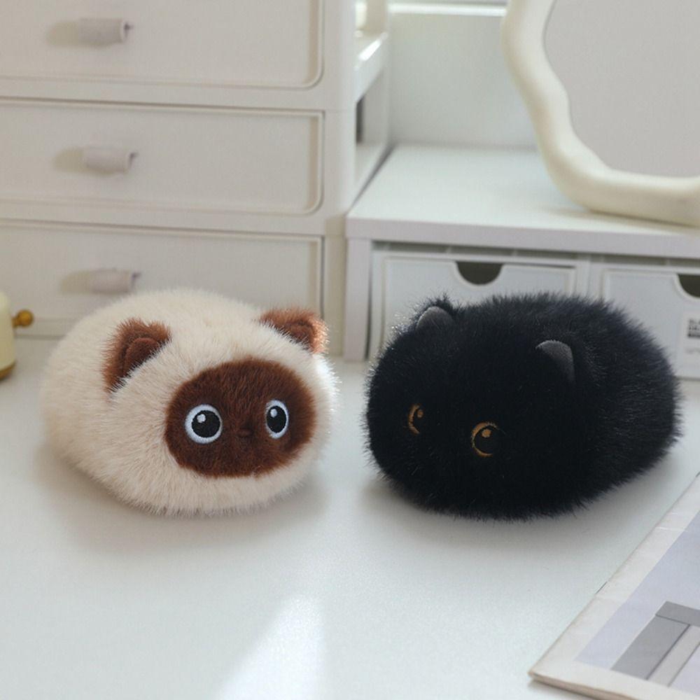 Fluffy Kitten Dolls Stuffed Animals Black Cat Plush Lovely Cute Cat Plush Toys Baby Gifts