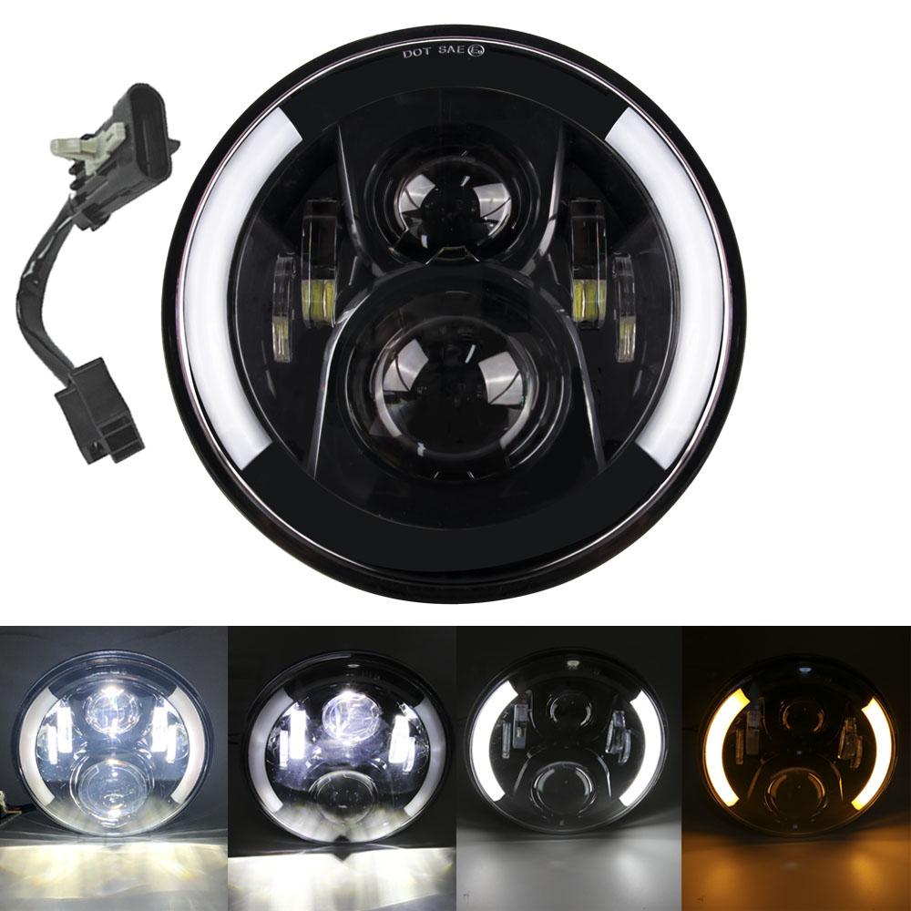 7 Inch LED Motorcycle Headlight for Harley Touring Ultra Classic Electra Street Glide Road King For Yamaha Motorbike Headlamp