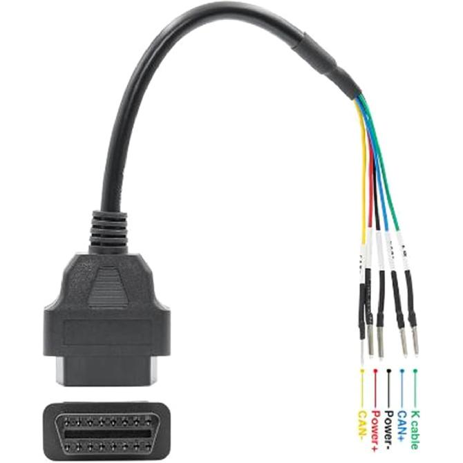 16pin Female Can Line Jumper Tester Connector Diagnostic Cable K+CAN Cable for Vehicles