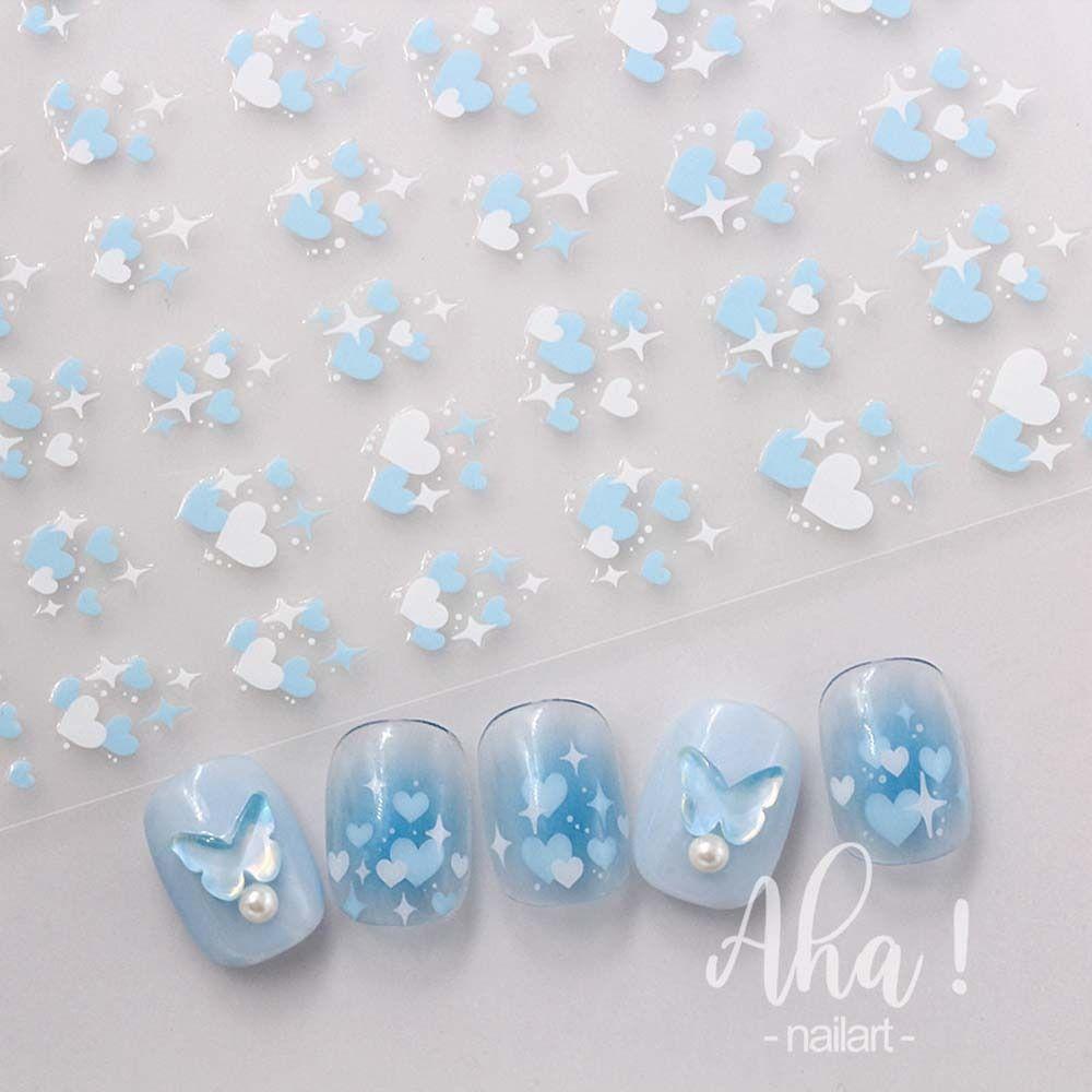 Nail Art Love Heart Nail Decals Heart Nail Stickers Nail Art Decorations Manicure Accessories