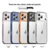 iPhone 17 Pro Max Aurora Drop-Proof Transparent Case with Fine Holes