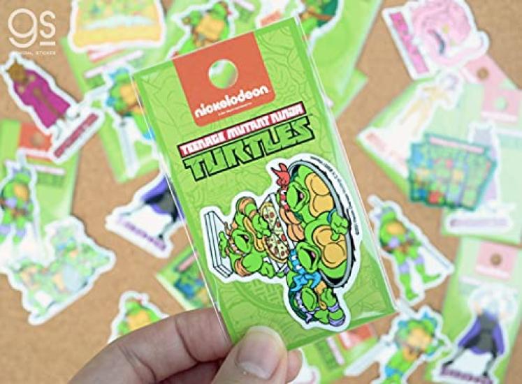 Teenage Mutant Ninja Turtles Mini Character Ninja American Official GS Merchandise COWABUNGA! Stickers, Retro, Turtles, Movie, Anime, Comic, TTS014,