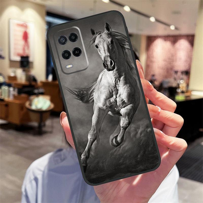 Galloping Horse Case For Oppo A78 A98 A79 A18 A38 A58 A40 A60 A80 A16 A76 A96 A15 A74 A94 A54 A17 A77 Cover