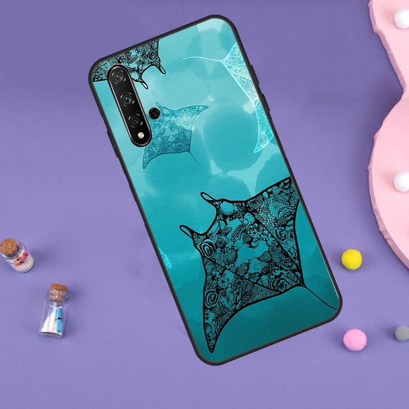 Animal Manta Ray For Huawei Nova 10 9 SE 3i 7i 8i 11i 12i Y60 Y61 Y70 Y72 Y73 Y90 Y91 P20 P30 P40 Lite Case