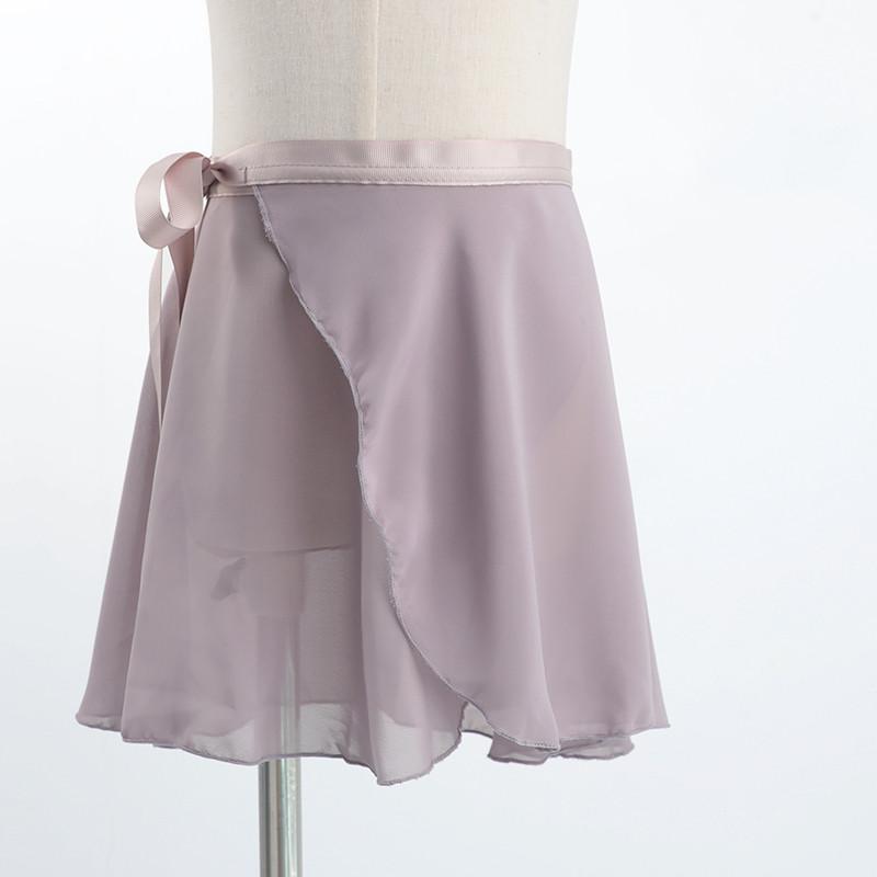 Ballet practice dress dance gauze skirt adult skirt tie up purple black white girls dance practice dress performance gauze skirt