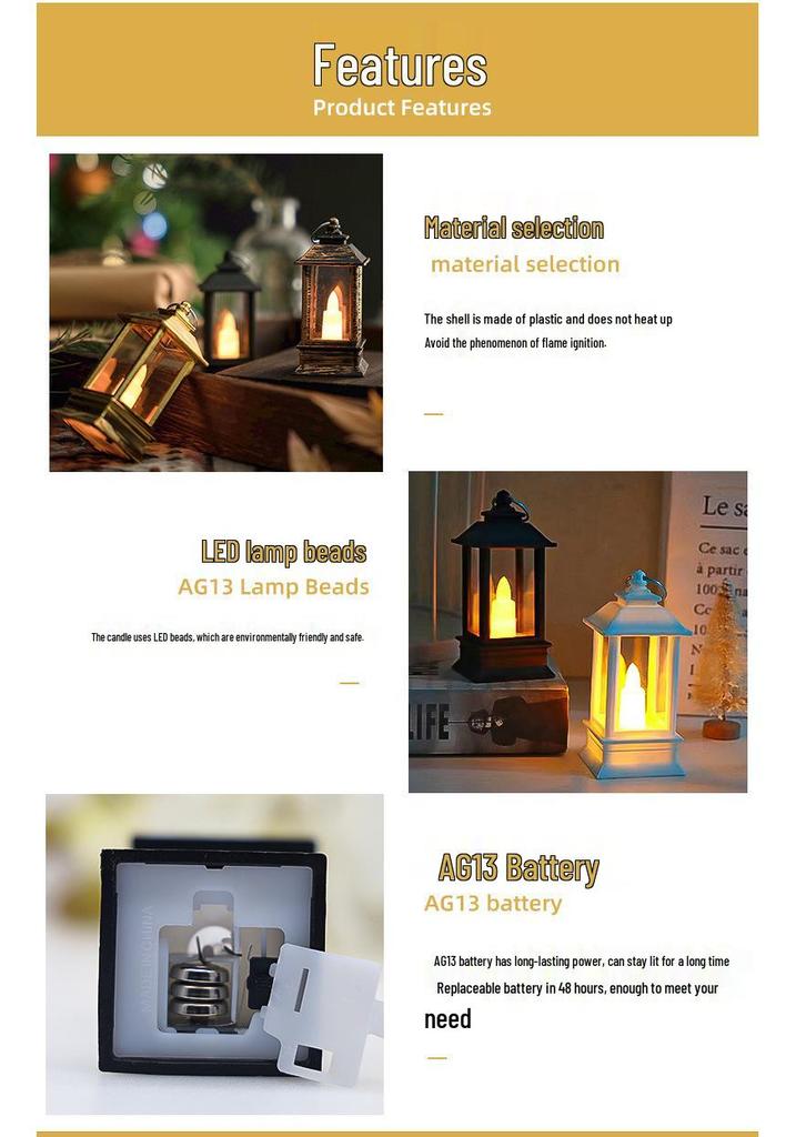 LED Candle Craft Horse Lantern - Wedding & Hotel Decoration Atmosphere Light