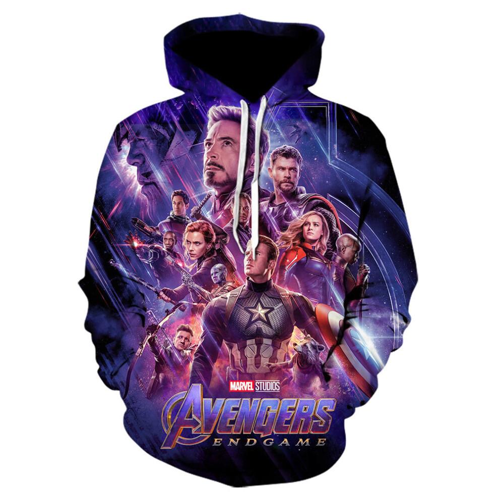 Avengers 4 Endgame 3D-Druck Herren-Hoodie M