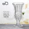 European Luxury Roman-Style High-Foot Lantern Vase: Transparent Flower Vase & Candle Holder for Bedrooms