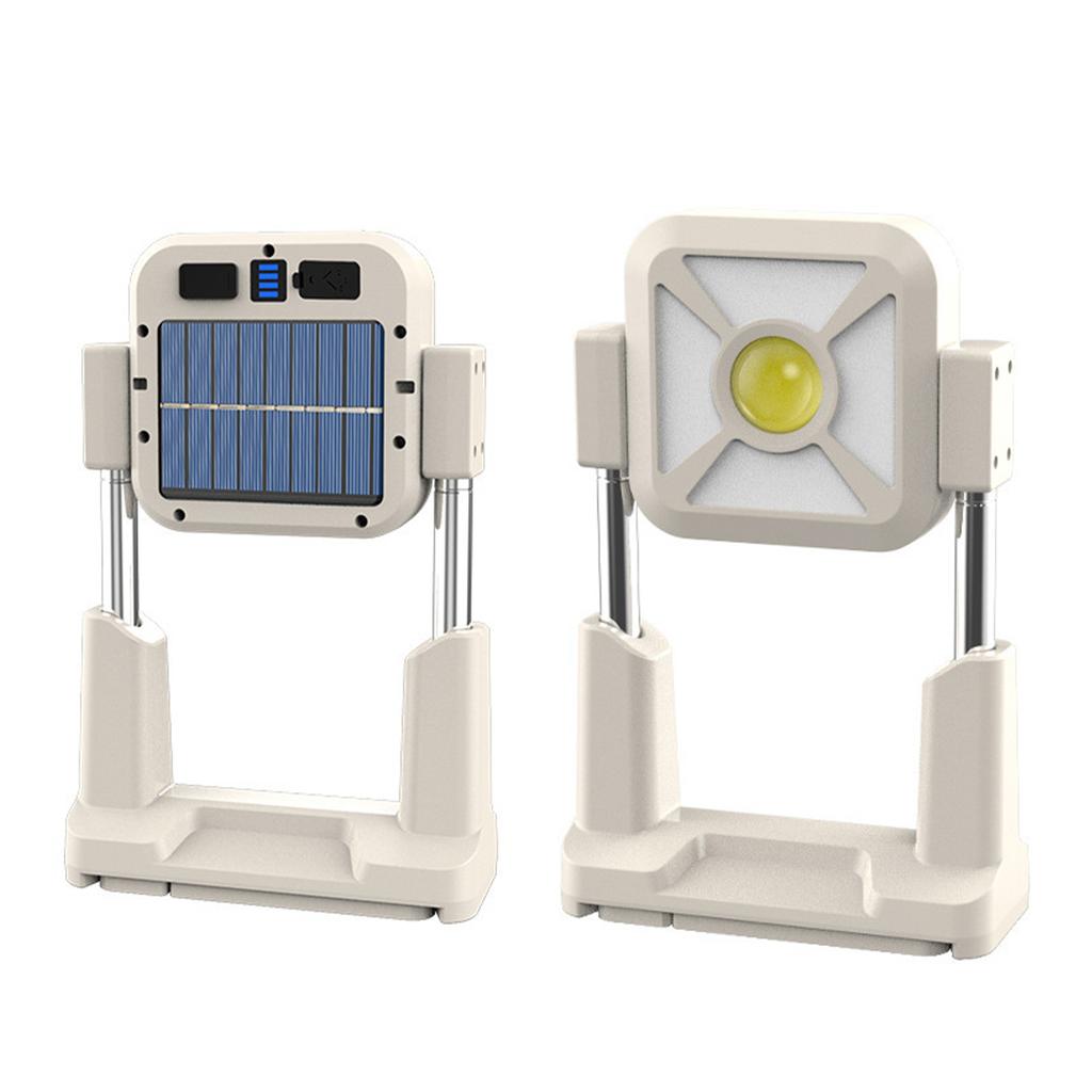 Solar Work Light Outdoor Tent Light Portable Portable USB Rechargeable Floodlight Camping Light