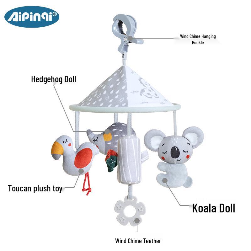 Aipinqi Nordic Style Baby Animal Stroller Hanging Plush Toy Pendant