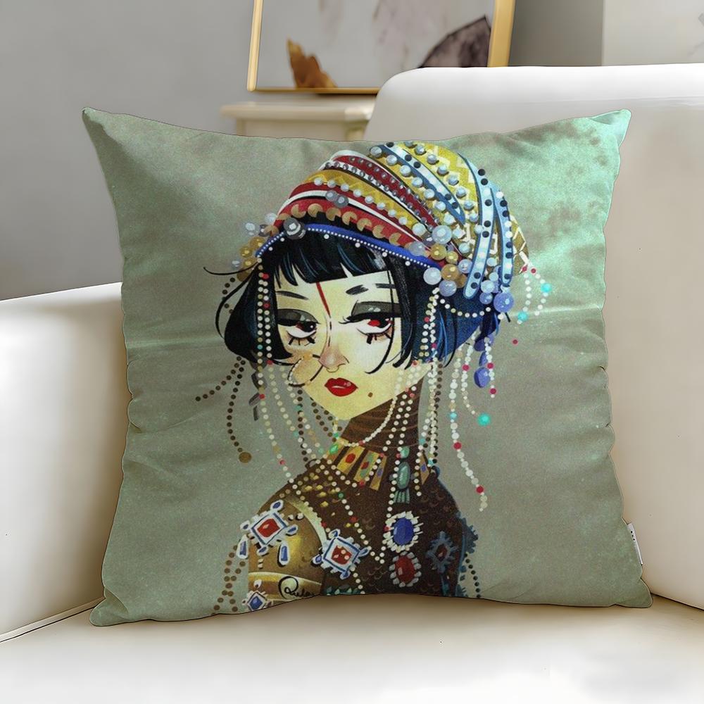 animated series Love Death Robots Cushion Cover Soft EasyWash Pillow Case Versatile for Couch Bed Travel and Office