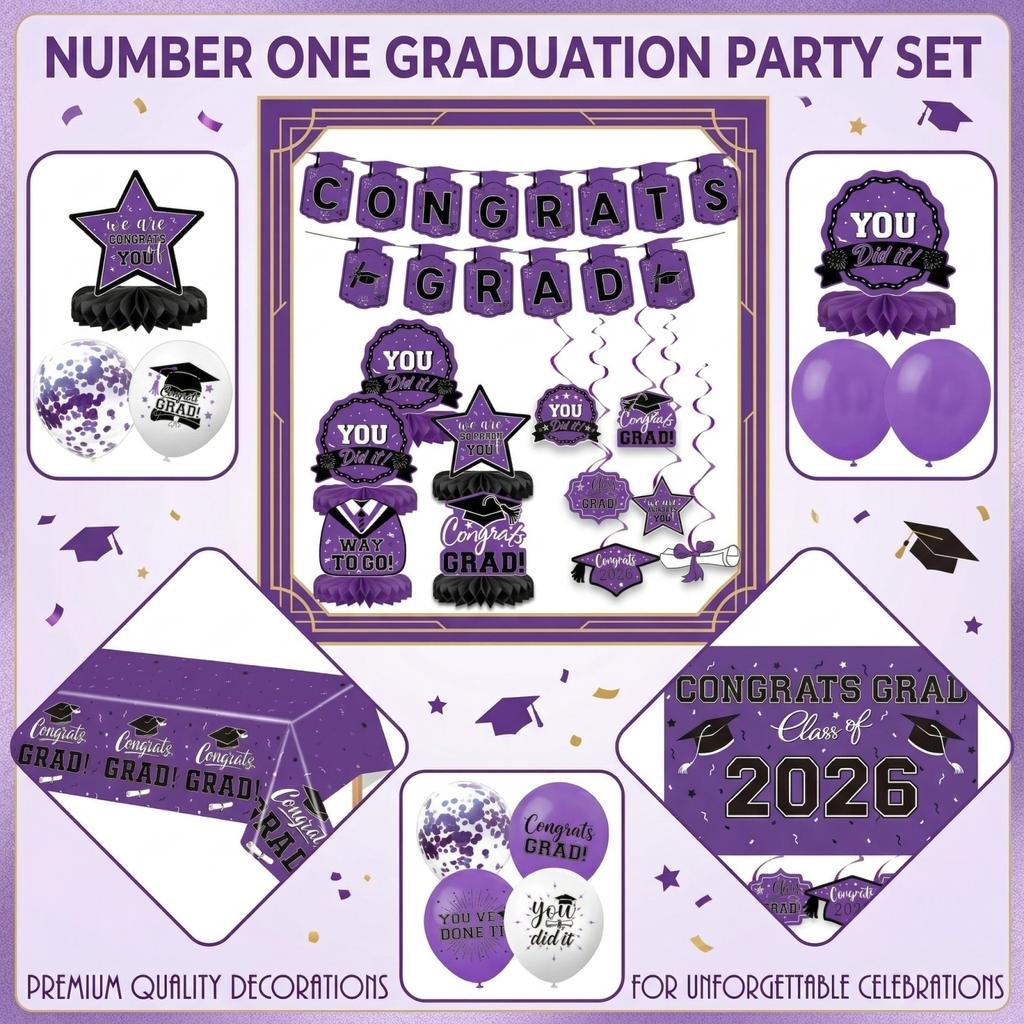 Graduation Theme Party Decoration Set
