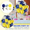 50-pack Mörkblå & Gul Med Konfetti För Bröllop Eller Baby Shower