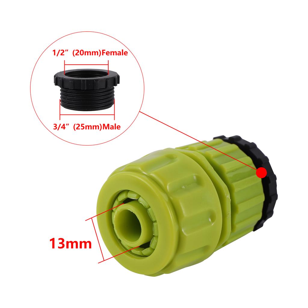 1/2"3/4" Thread To 1/2" Hose (ID12mm) Quick Connector Garden Watering Drip Irrigation Accessories Garden Water Connections