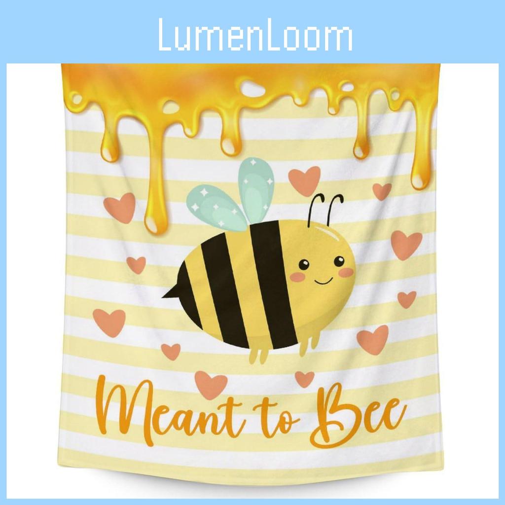 Childrens Cartoon Bee Fleece Blanket With Animal Design For Bed And Sofa Use