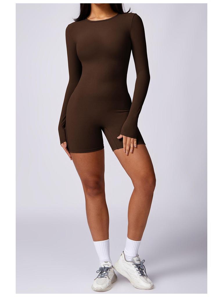 Dámská rychleschnoucí nahá jógová kombinéza: Zvedání boků a zvýraznění zad, zeštíhlující střih