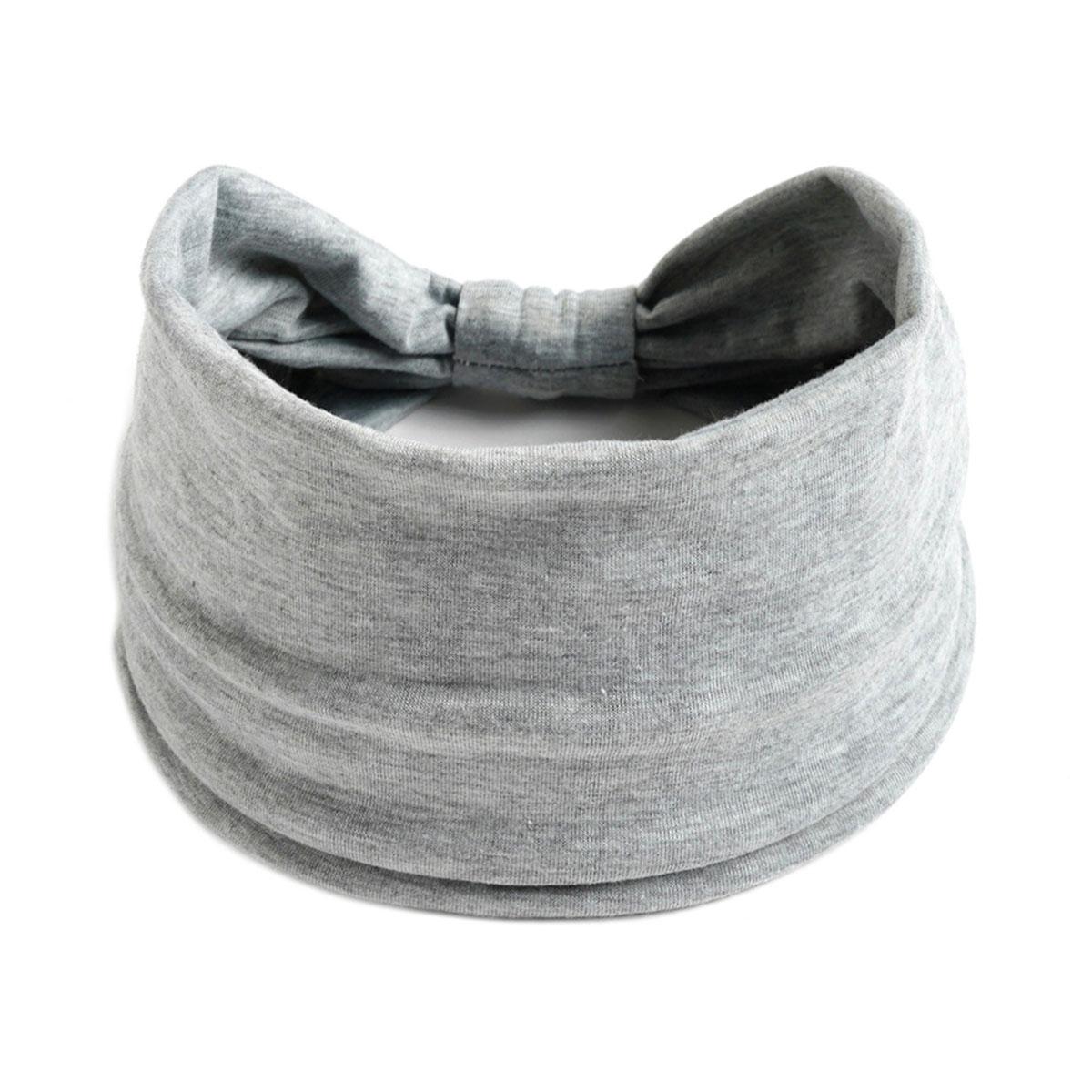

Solid color elastic sports headband, headband, minimalist bohemian style headband серый