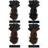 Natunofu Ponytail Ribbon Hair Bow Ponytail Half Hair Curly Long Fluffy Hair Natural Everyday Fashion Beauty Women Wig, Accessory, Clip-on Wig, Women's