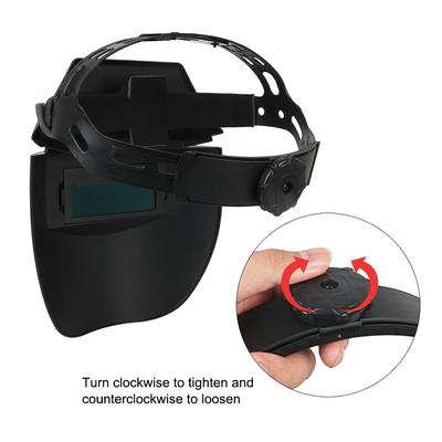 Skyddsutrustning för svetsare Slipning Svetsmask Svetsmaskin Bärbar Solenergi Bågsvetsning Migsvetsning Automatisk mörknande Justerbar