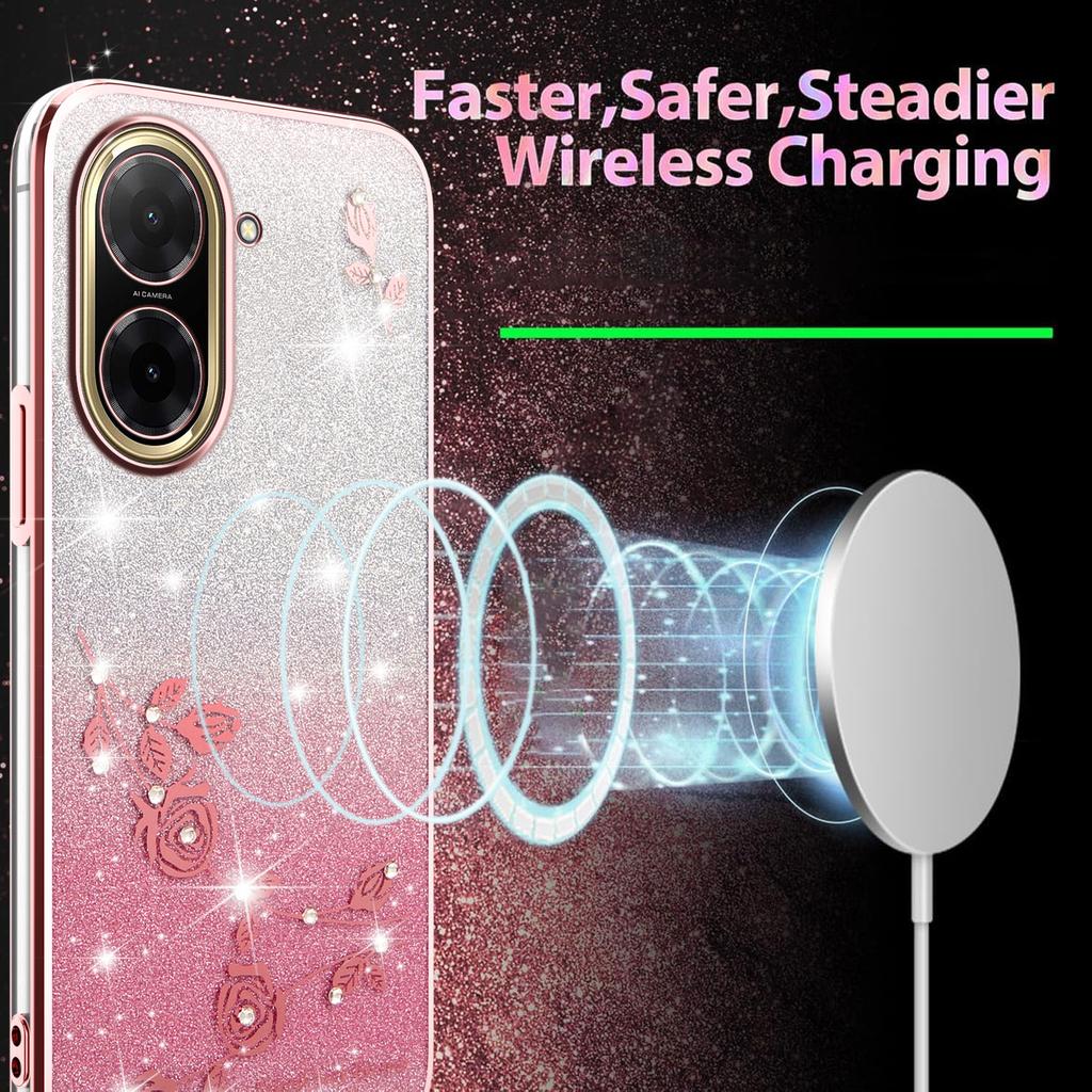 KADEM For Xiaomi Redmi A5 4G (171.7mm)/Poco C71 4G Case Flower TPU Flexible Gradient Phone Cover