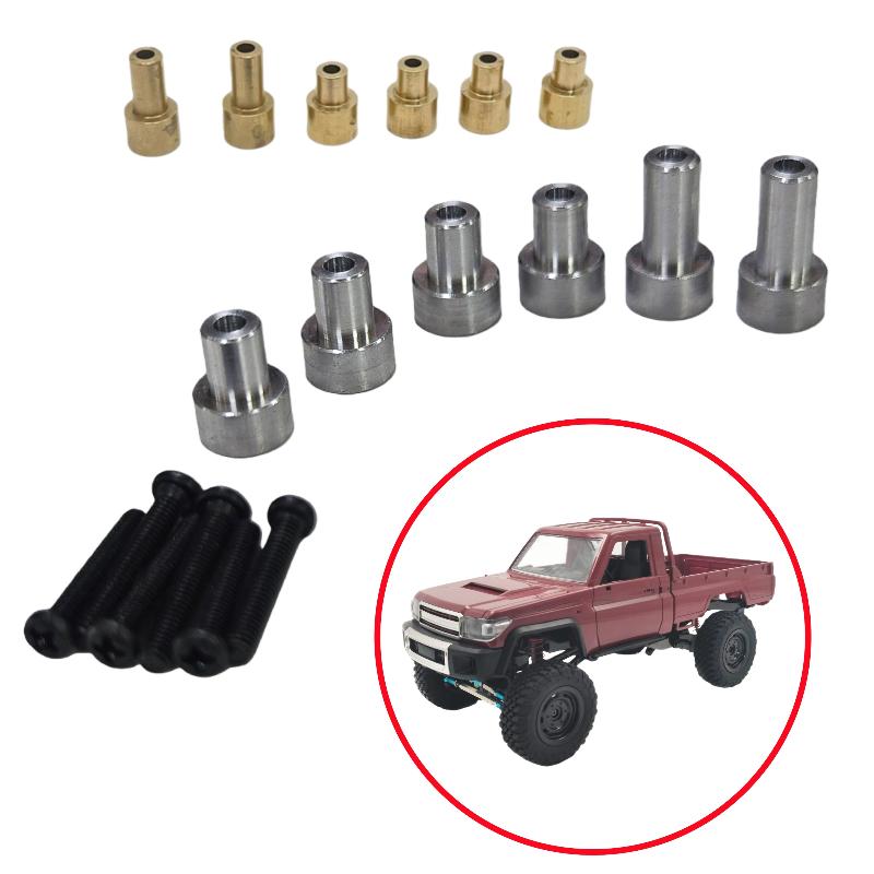 1 Set For 1/12 Modified Big Wheel Special Upgrade Parts Mn82 Mn82S Metal Car Shell Raise The Column Heighten Bracket