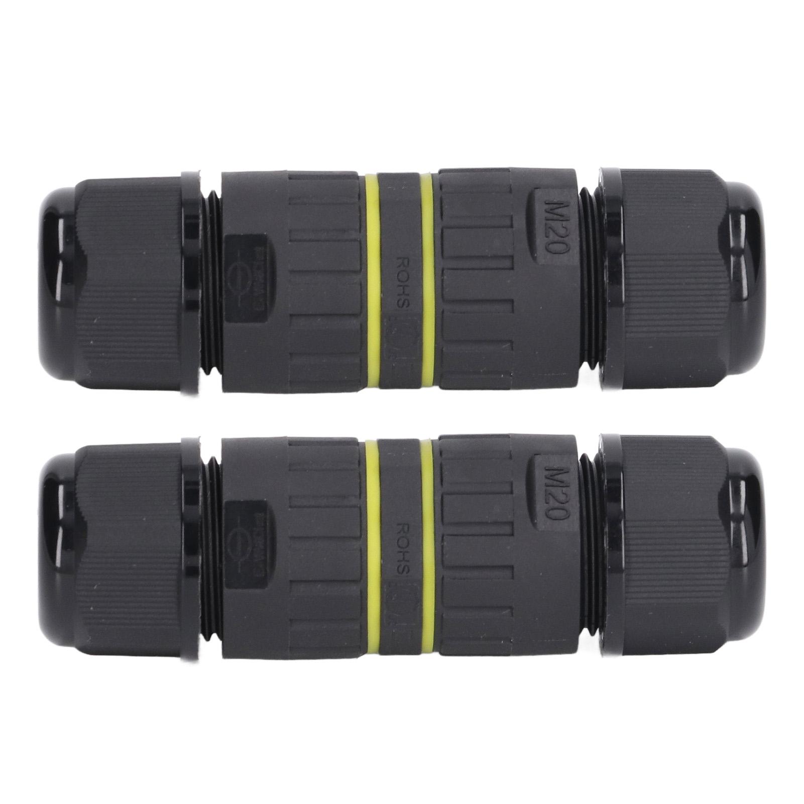 

2pcs Junction Box Connector Multifunctional IP68 Waterproof Junction Box Cable Connector for Lighting Electronics